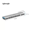 „LogiLink“ USB 3.2 Gen1 šakotuvas 4 prievadų USB-A 1x USB3.0 AF 3x USB2.0 AF UA0436