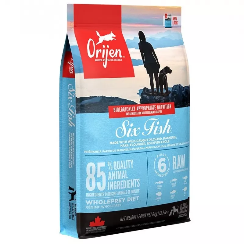 ORIJEN Six Fish - sausas šunų maistas - 6 kg
