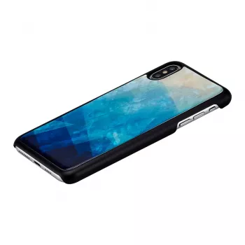 Telefono dėklas iKins, skirtas iPhone XS Max — mėlyno ežero juoda apdaila