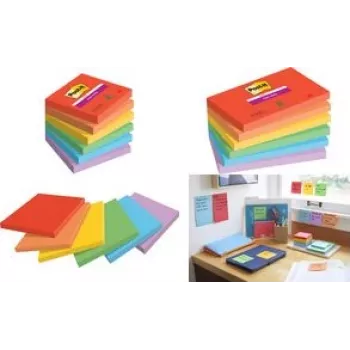 Lipnus lapelis Super Sticky 655-6SS-PLAY 127x76mm asorti 6 vnt. (655-6SS-PLAY)
