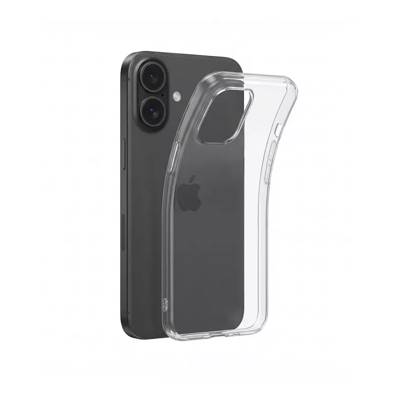 PEDEA minkštas TPU dėklas Apple iPhone 16 Plus - skaidrus (50160991)