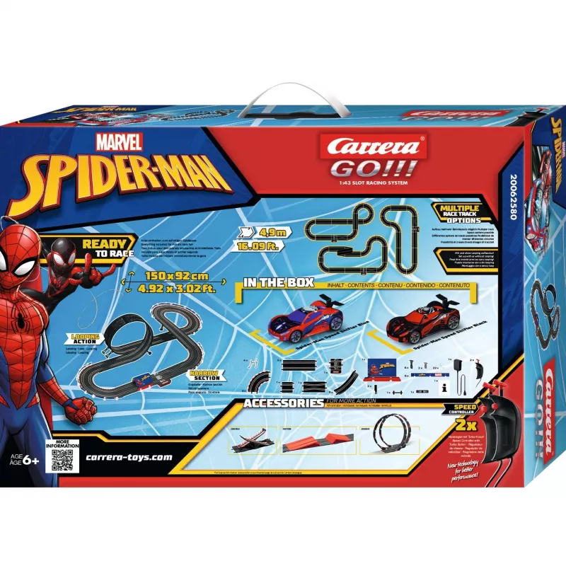 CARRERA Racetrack Spider lenktynių modelio 20062580 slot car rinkinys