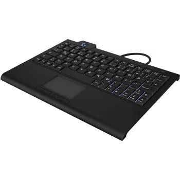 KeySonic KSK-3210ELU (DE) klaviatūra Namams USB QWERTZ Vokiška Juoda