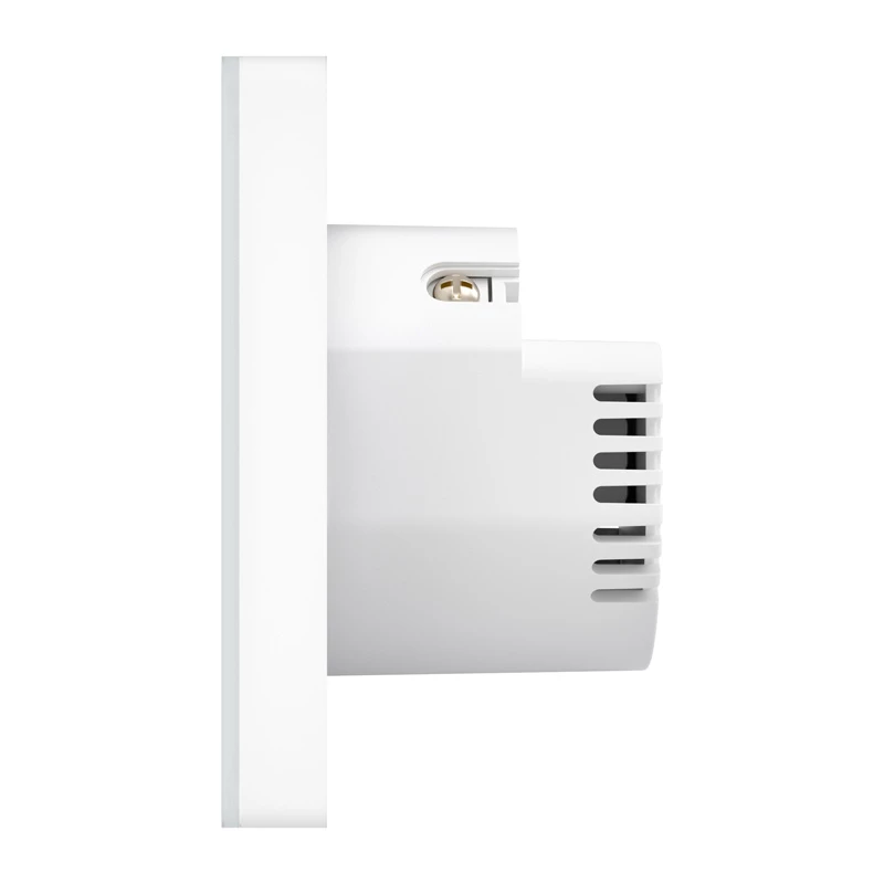 Ant sienos montuojamas „WiFi“ jutiklinis šviesos jungiklis „Avatto TS20-EU-W2“ — 2 kanalų, baltas