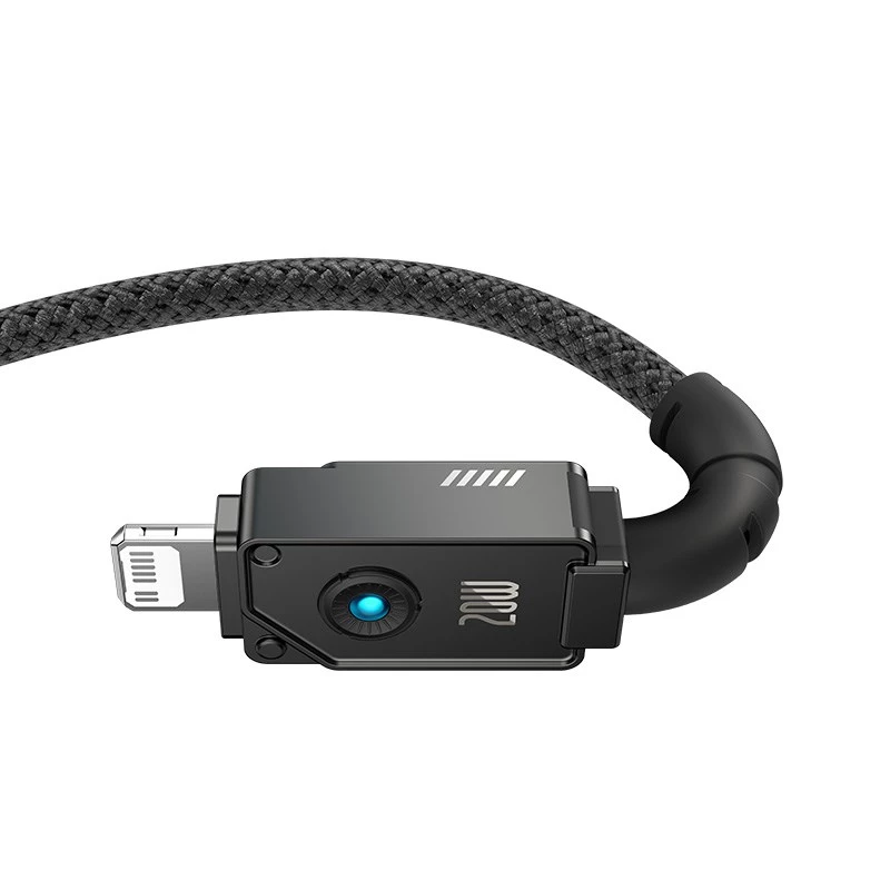 Baseus Unbreakable USB C į iP kabelis 2 m 20 W Juodas