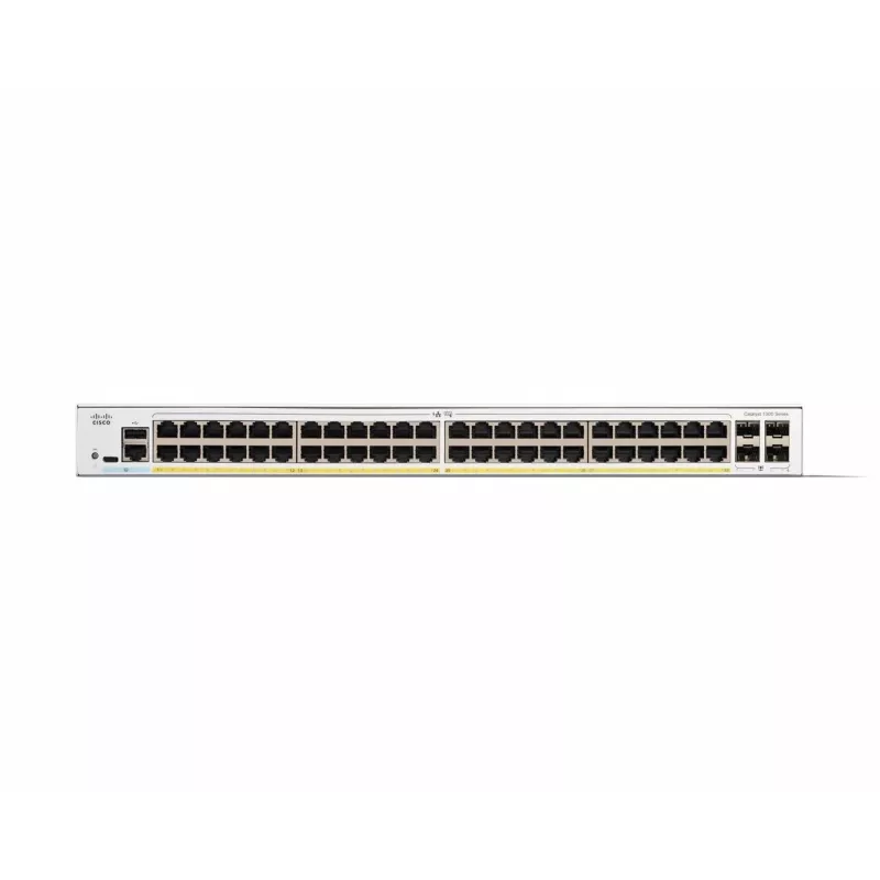 Valdomas komutatorius Cisco Catalyst 1300-48P-4G 48 prievadų GE PoE 4x1GE SFP