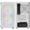 ATX AEROCOOL TRINITY MINI FRGB MICRO MINI TOWER KORPUSAS SU STIKLO PANELE (BALTAS)