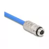 DeLOCK 86056 laido jungtis M12 Juoda Nerūdijantis plienas Moteriška
