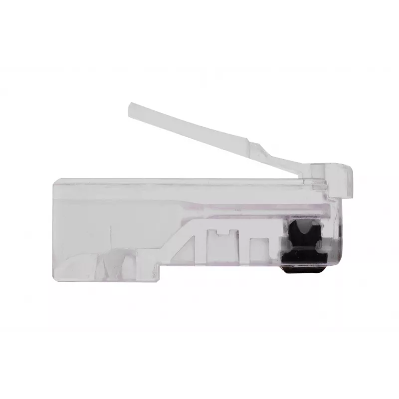 RJ45 kištukas GEMBIRD PLUG3UP6/100, Cat5, tiesus kištukas, permatomas, auksuoti kontaktai, pakuotėje 100 vnt.