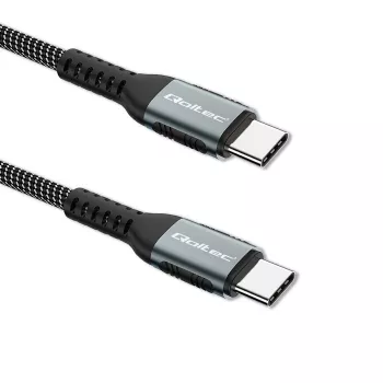 USB kabelis Qoltec 52358 1,5 m USB C juodas USB 2.0 0,48 Gbit/s