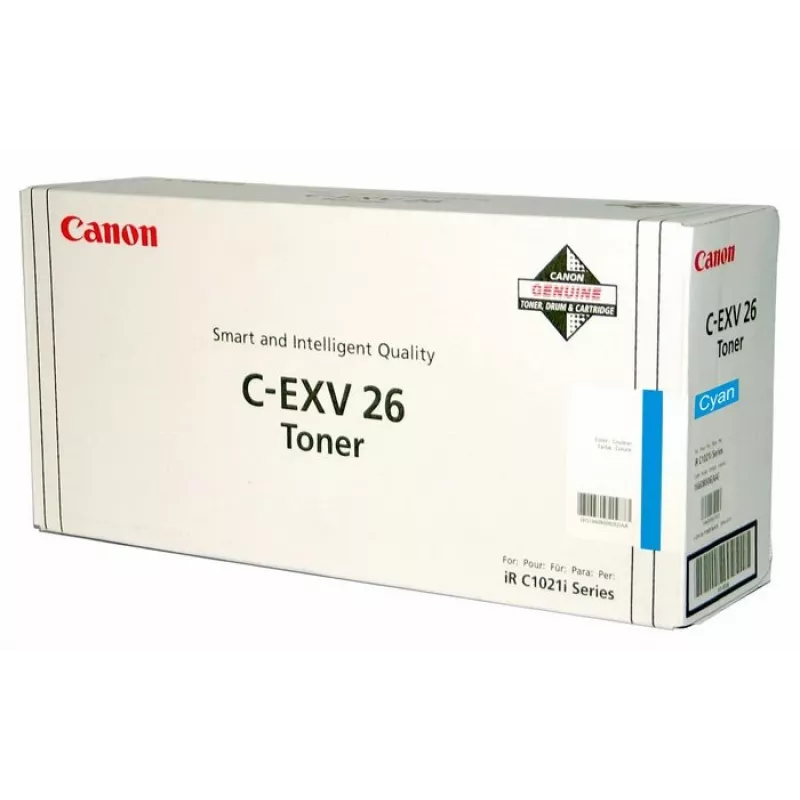 “Canon C-EXV26” tonerio kasetė, 1 vnt., Originali, žalsvai mėlyna