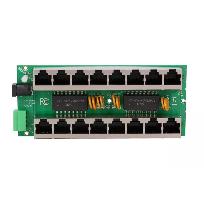 PoE Injektorius Extralink Gigabit 8 prievadų 1000Mb/s RJ45 B režimas