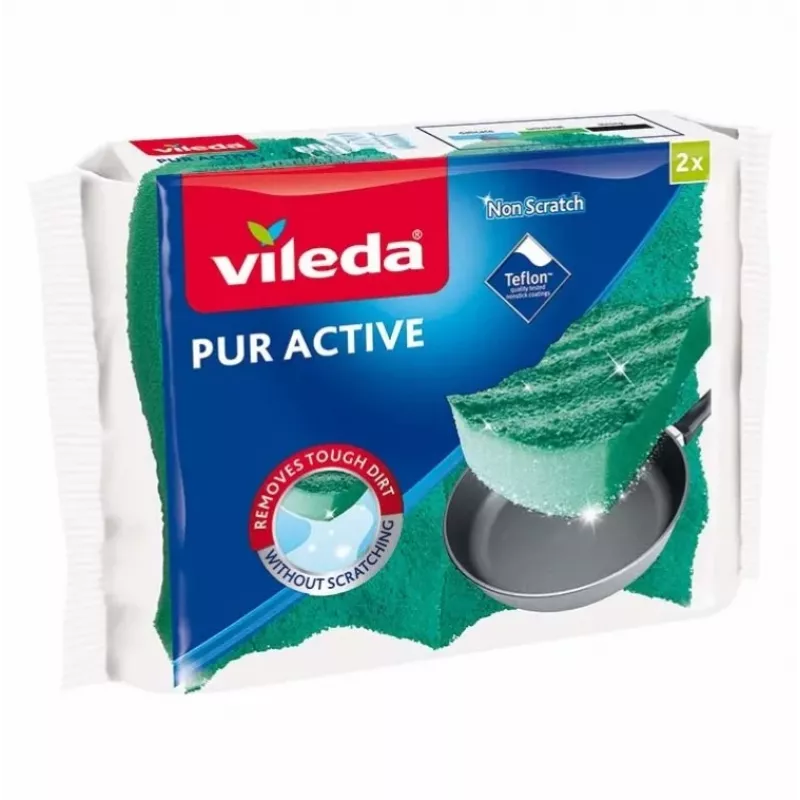 Kempinėlė-šveitiklis Vileda Pur Active 2 vnt.
