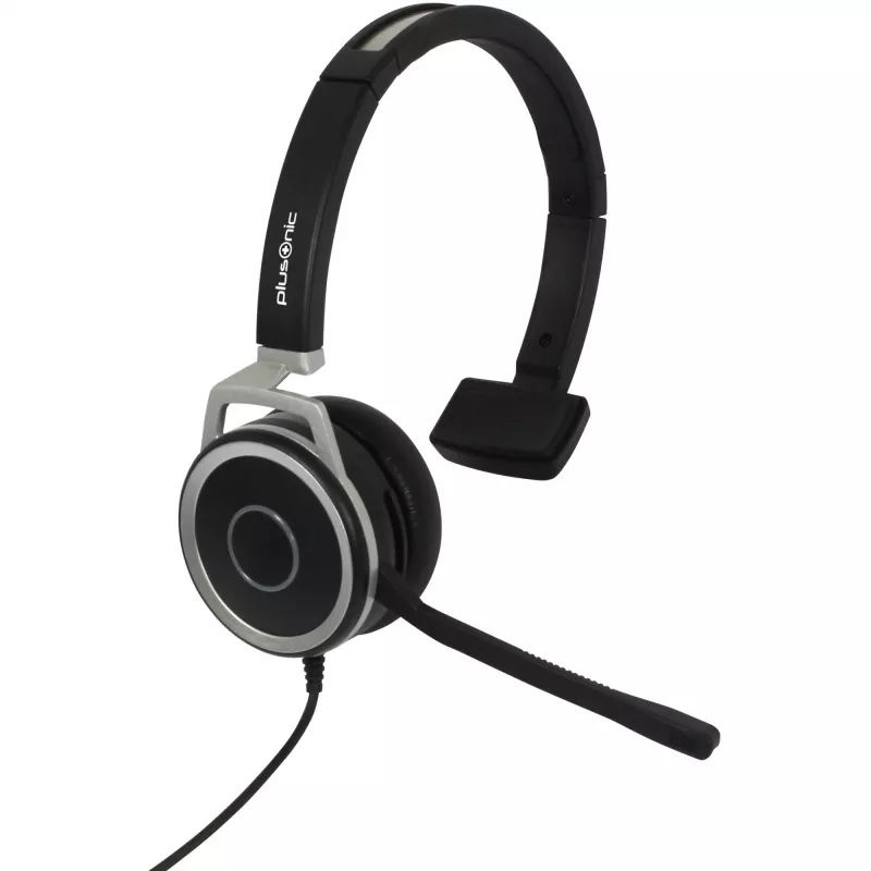 Laidinės ausinės Plusonic 6208-15.1P monofoninės USB ir 3,5 mm lizdas