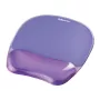 Pelės kilimėlis Fellowes Crystals Gel su geliniu riešo atramu, violetinis, 202×230 mm, 32 mm storio