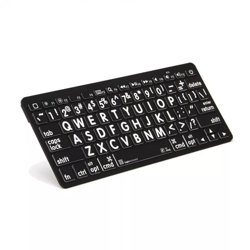 Klaviatūra Logickeyboard LKB-LPWB-BTON-DE universali Bluetooth QWERTZ vokiška juoda