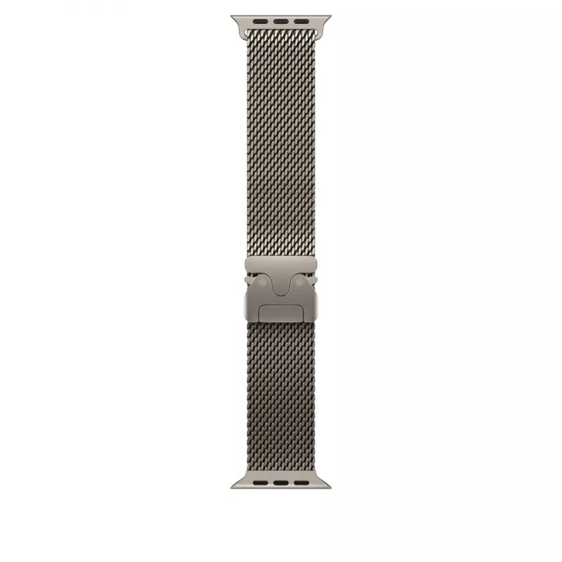 Dirželis Apple 49mm Natural Titanium Milanese Loop Medium Titanium