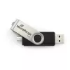 MEDIARANGE MR931-2 - 16 GB - USB Type-A / Micro-USB - 2.0 - 15 MB/s - pasukamas žiedas - Sidabrinė - Juoda