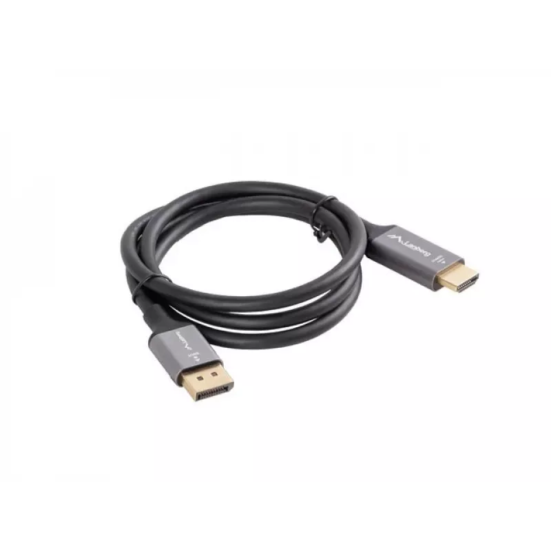 Displayport(M)-HDMI(M) kabelis 1M 4K juodas ir sidabrinis