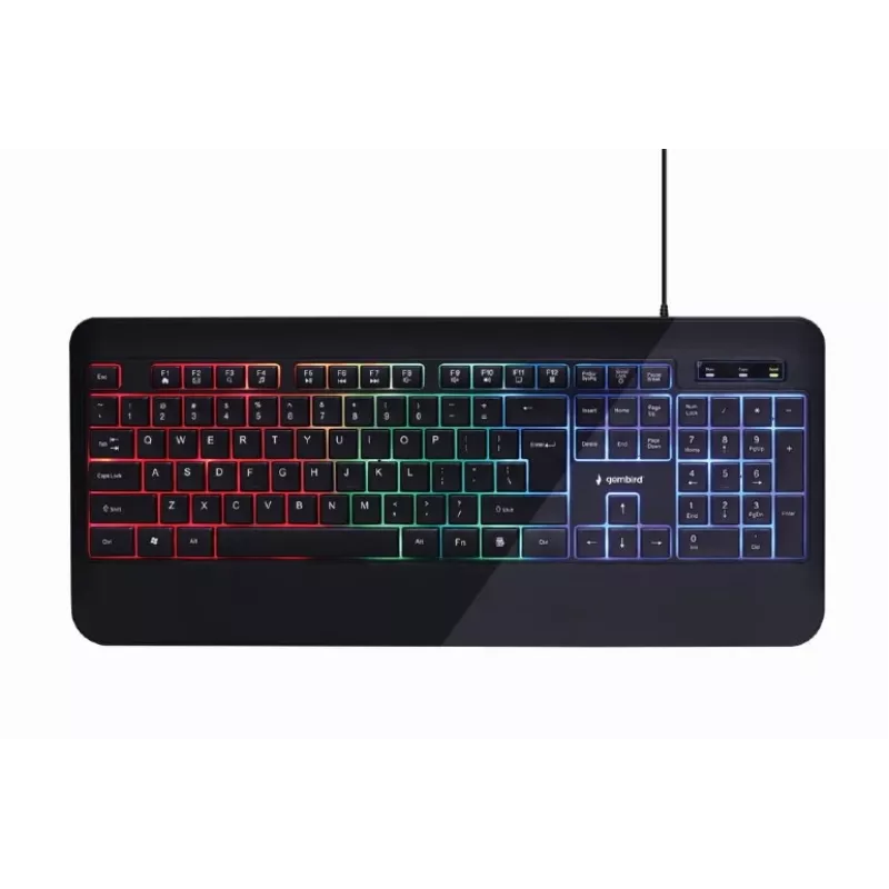 MULTIMEDIJOS KLAVIATŪRA USB ENG/JUODA KB-UML-03 GEMBIRD