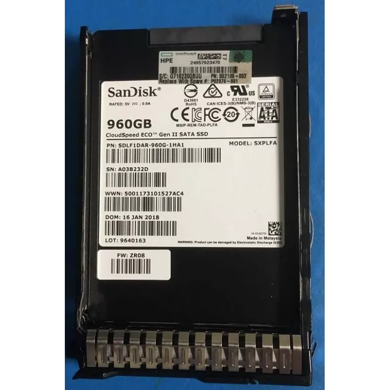 SPS-DRV SSD 960GB Sff SATA MU SC