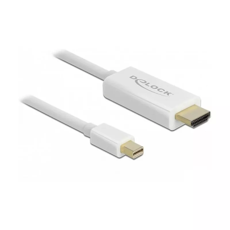 Vaizdo kabelio adapteris DeLOCK 83707 Mini DisplayPort į HDMI 2m Balta