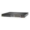 Hewlett Packard Enterprise HPE Aruba 6300M - Switch - L3 - valdomas - 24 x 1/2,5/5/10GBase-T + 4 x 1 Gigabit / 10 Gigabit / 25 Gigabit / 50 Gigabit SFP56 (aukštupio / rietimo) - priekis