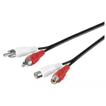 Stereo Ext. kabelis 10 metrų stereo prailginimo kabelis 2 x