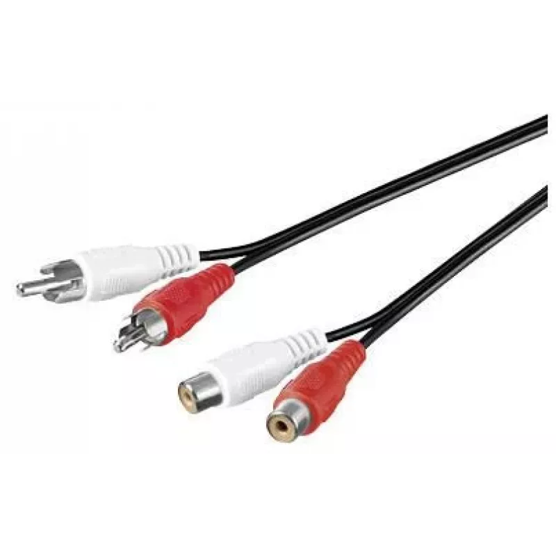 Stereo Ext. kabelis 10 metrų stereo prailginimo kabelis 2 x