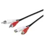 Stereo Ext. kabelis 10 metrų stereo prailginimo kabelis 2 x