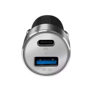 LogiLink automobilinis maitinimo šaltinis - 36 vatai - 3 A - PD 3.0, QC 3.0 - 2 išvesties prievadai (USB, 24 kontaktų USB-C)