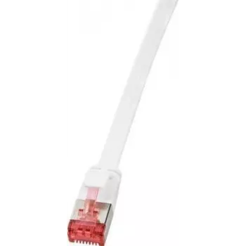 Logilink SlimLine - jungiamasis kabelis - RJ-45 (S) į RJ-45 (S) - 20 m - U/FTP, PiMF - CAT 6 - liejinis, be užkliuvimo, plokščias - baltas (CF2111S)