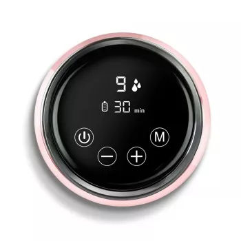Elektrinis pientraukis neno Bella Twin — elektroninis, 150 ml buteliukai, 6 stimuliavimo / 9 siurbimo lygiai, USB Li‑Ion baterija, rožinis/skaidrus