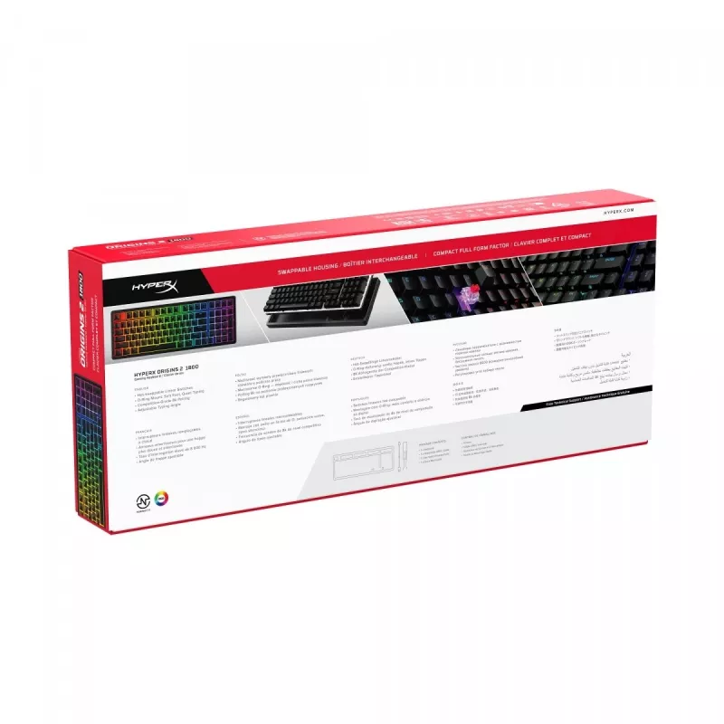 HyperX Origins 2 1800 klaviatūra, juoda