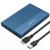 Išorinis 2,5 colio SSD/HDD dėklas QOLTEC 52276 USB 3.0 SATA iki 2 TB