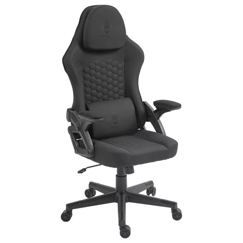 Deltaco DC130 žaidimų kėdė Soft Woven Mesh juoda (GAM-180)