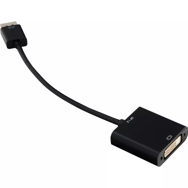 DisplayPort 1.2 > DVI24+1 keitiklis, kabelis juodas, 15 cm