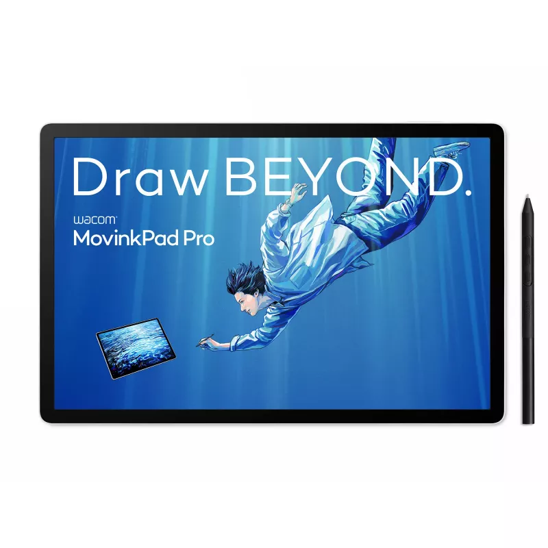 Wacom MovinkPad Pro 14, laidinis ir belaidis, 5080 lpi, 302 x 189 mm, USB/Bluetooth, 1 cm, kaištis