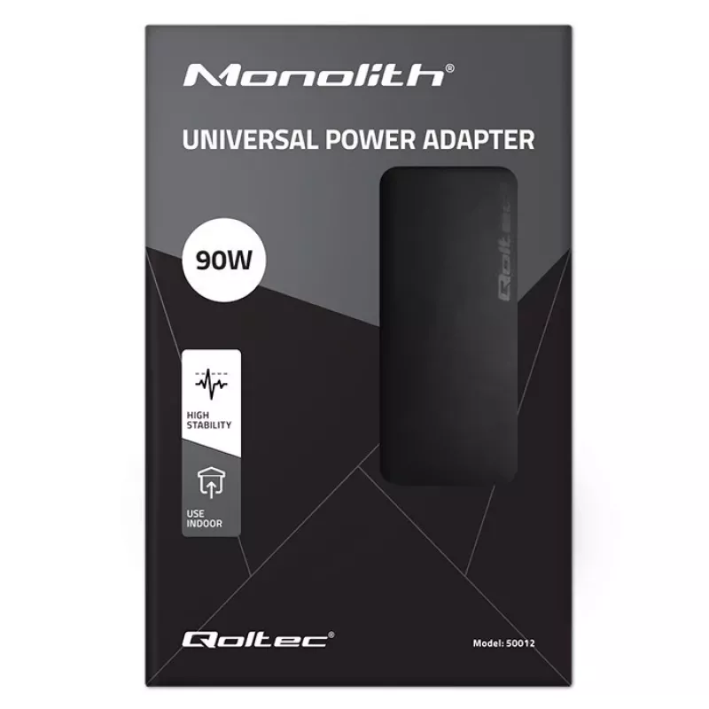 Qoltec 50012 Automatic universal maitinimo adapteris 90W | 9 plugins | +maitinimo laidas