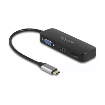 DeLOCK USB Type-C adapteris į VGA HDMI DisplayPort 4K 60 Hz