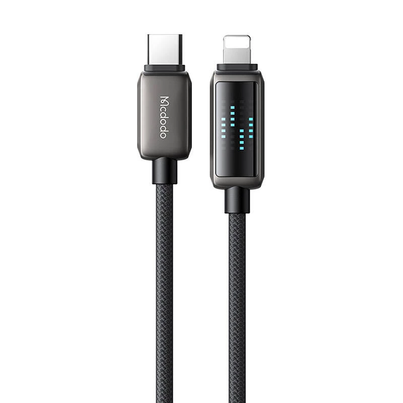 USB-C į Lightning laidas Mcdodo CA-2630 36 W galios tiekimas, LED ekranas, 1,2 m