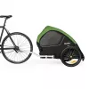 Šunų nešyklė BURLEY Tail Wagon BU-947108 — minkštas šunų gabenimo krepšys, juoda/žalia