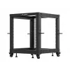 Stovo spinta LANBERG Open Rack OR01-6112-B 12U 600x600 reguliuojama juoda