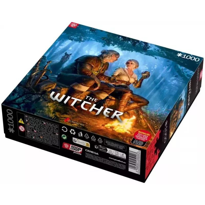 Good Loot Gaming Puzzle: The Witcher Journey of Ciri, 1000 dalių