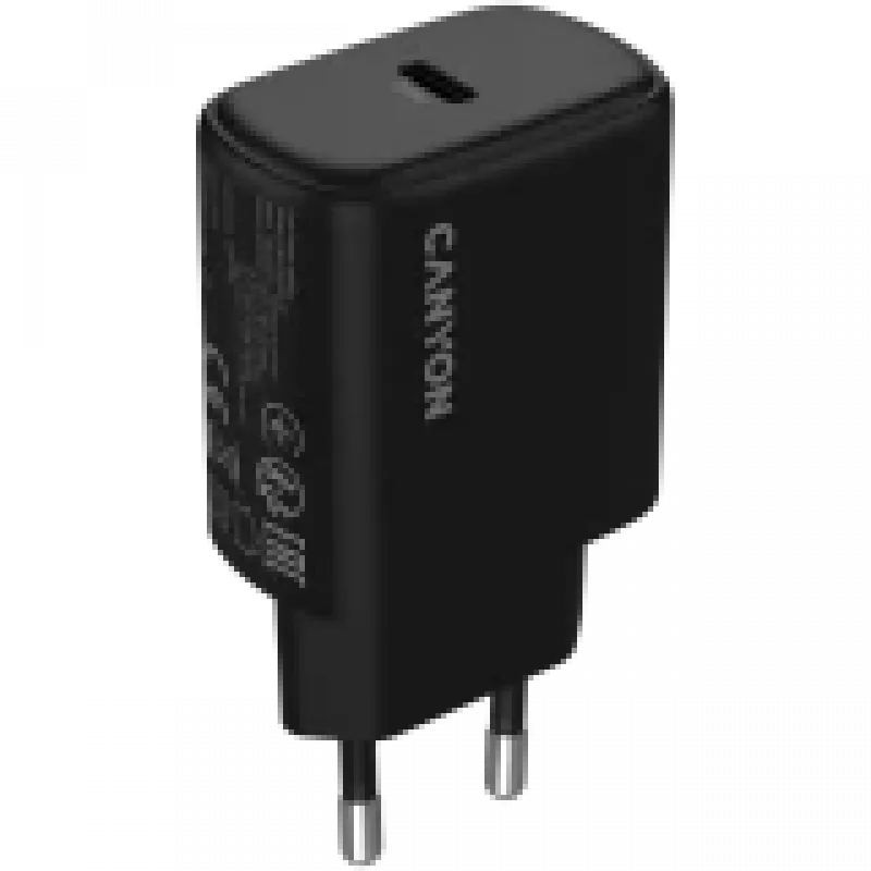 CANYON įkroviklis OnCharge 200 20W 1xPD EU juodas