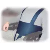 Neįgaliojo vežimėlio stabilizavimo diržas Aston Secubac IV 681022 — tekstilinis, reguliuojamas Velcro, 150 cm ilgio, 20 cm pločio, mėlynas