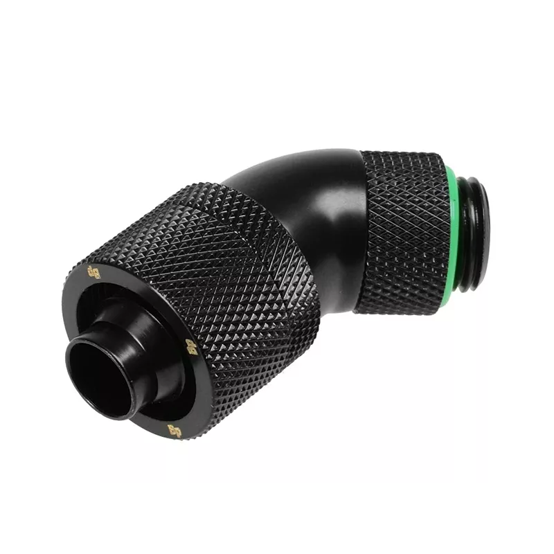 Jungtis BitsPower BP-MB45R2CPF-CC3U žalvarinis kompiuterių aušinimo jungtis, juoda ir žalia