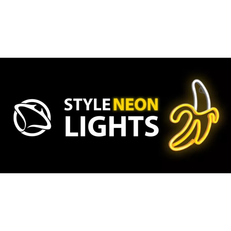 Dekoratyvinė neoninė lempa MANTA SNL01WHT — ryškus spalvingas dizainas, prie sienos tvirtinamas akcentinis apšvietimas