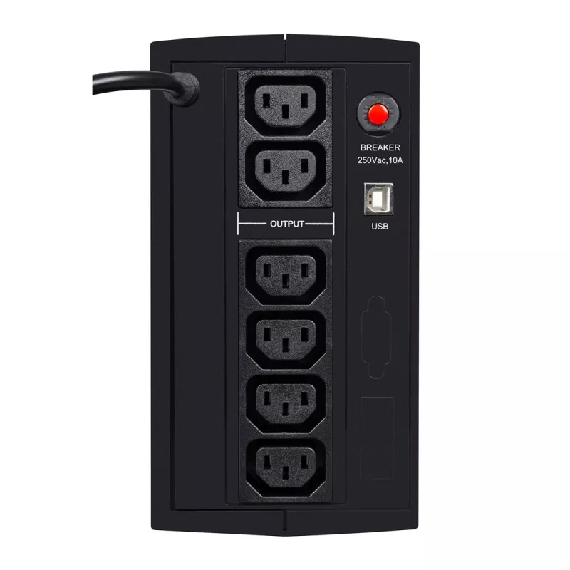 EVER DUO 850 AVR USB - UPS - AC 230 V - 550 W - 850 VA - vienfazis - 2 x Bleisure 5 Ah - USB - 6 išėjimo lizdai