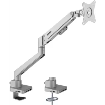 SpeaKa Professional SP-MM-600 Viengubas Monitoriaus Stalo Laikiklis 43,2 cm (17) - 81,3 cm (32) Dujinės Spyruoklės Technologija, Integruotas Dokas, Pakreipiamas, Pasukamas (SP-10493144)